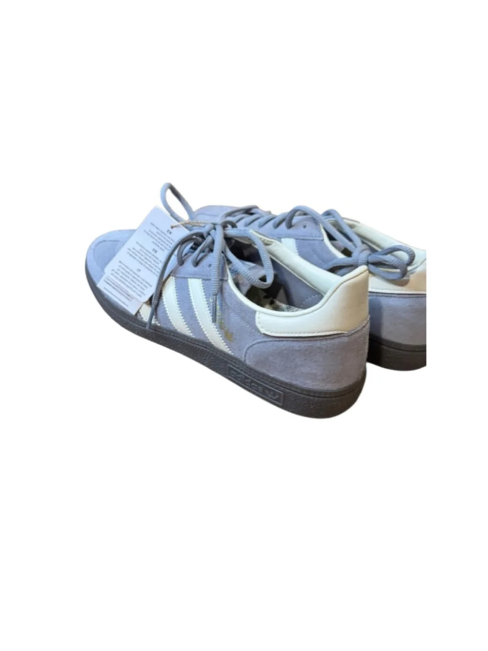 Men's Adidas Handball Spezial Grey White Sneakers Size 10